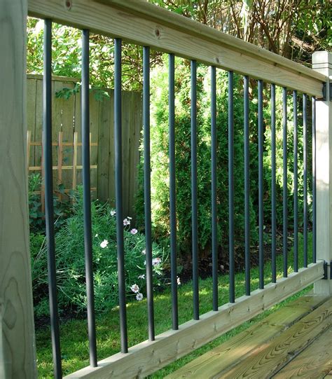 The minimum height of the railing varies based on the height of the deck. Traditional Deck Railing Kit | Aluminum Railing System