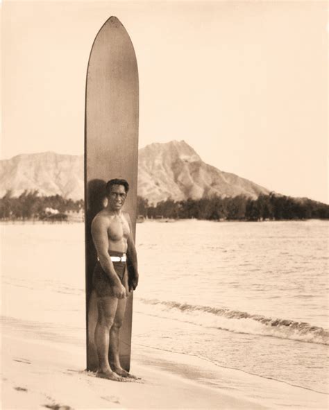 Duke Kahanamoku At Waikiki Beach 1930 Artists Set Vintage Surf