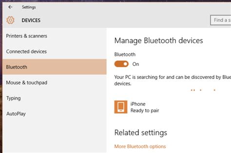 Set Bluetooth Device Discoverability In Windows 10