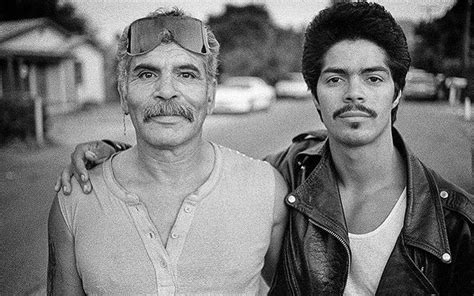 1986 Bob Morales And Esai Morales On Set Of La Bamba Photo By Merrick Morton Esai Morales La