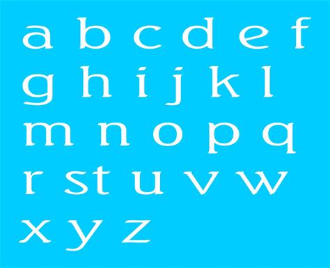 Alphabet Letters Reusable Stencil Sea2016 Lower Case 7 Etsy