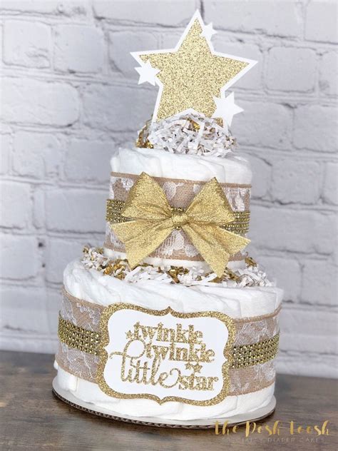 Twinkle Twinkle Little Star Diaper Cake Baby Shower Etsy
