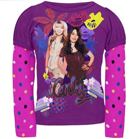 Icarly Icarly Carly And Sam Girls Youth 2fer Long Sleeve T Shirt