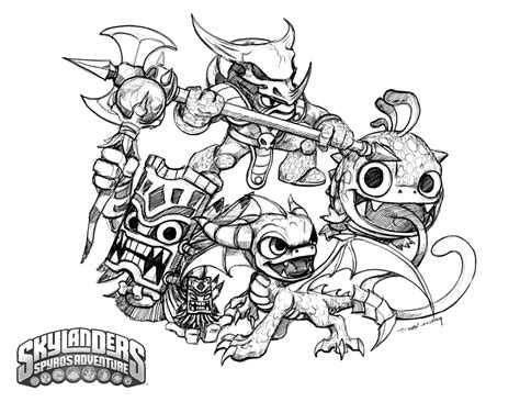 Skylanders trap team wildfire snap shot. CrabFu Blog: Skylanders Speed Drawing & Coloring Pages