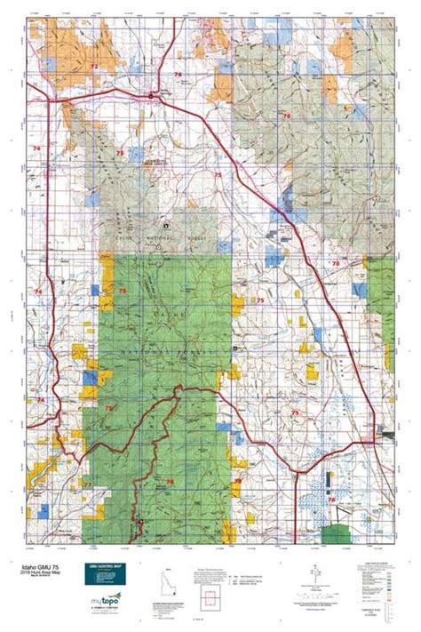 Idaho Gmu 75 Map Mytopo
