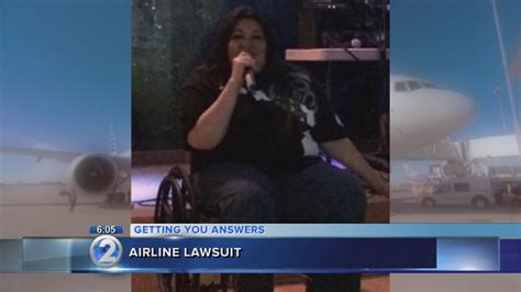 Wheelchair Bound Woman Files Lawsuit After Crawling Into Plane Youtube