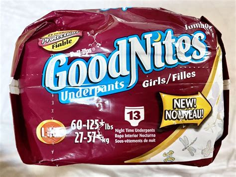 Vintage GoodNites Youth Girls Pull Ups UnderPants XL Teen Diapers EBay