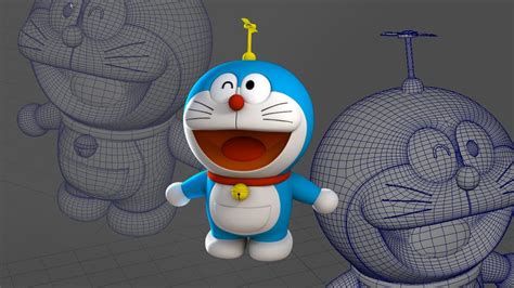 Doraemon 3d Modeling In Maya Youtube