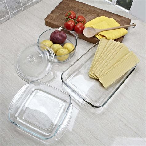 Libbey Bake Glass Bakeware Combo Set Of 4 Kitchen Stuff Plus