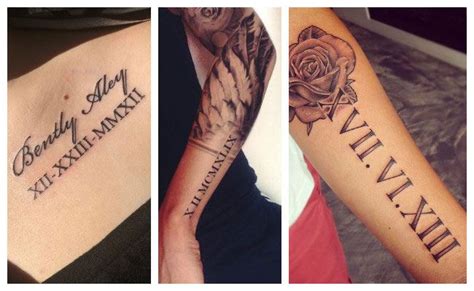 Numeros romanos diseños de tatuajes. Tatuajes de números romanos, plantillas para fechas y ...