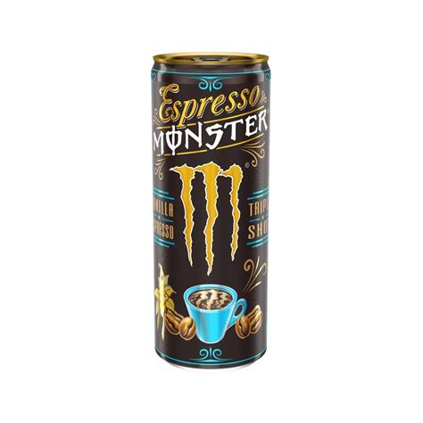 Monster Espresso Vanilla Usa Color Top Tab Black 250 Ml