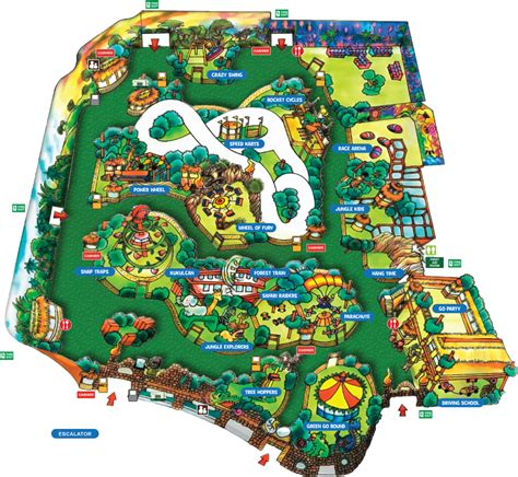 Theme Park Map Template