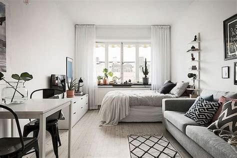 50 Stunning Minimalist Studio Apartment Small Spaces Decor