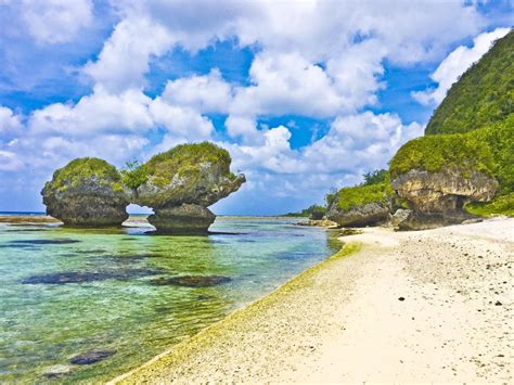 Hilaan Beach On The Northwestern Coast Of Guam United States Of America Is A Secluded Area