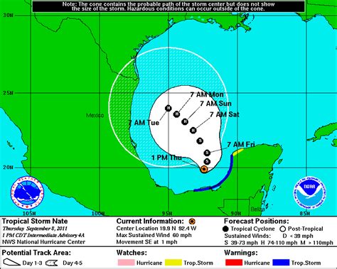 Tropical Storm Nate A First Look A Look At Various Aspects Of Today