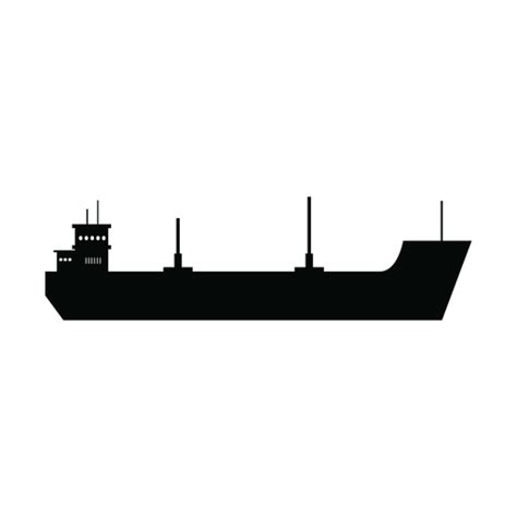 Cargo Ship Silhouette Transparent Png And Svg Vector File