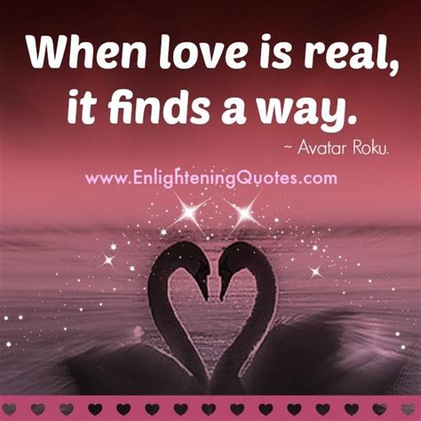 When Love Is Real Enlightening Quotes