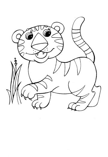 Baby Jungle Animals Coloring Pages Color On Pages