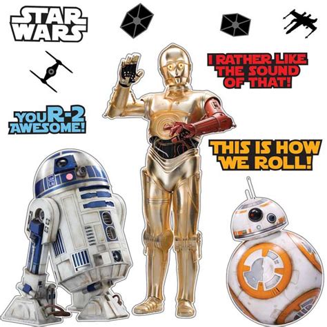 Star Wars Droids Bulletin Board Kit 48 Pieces