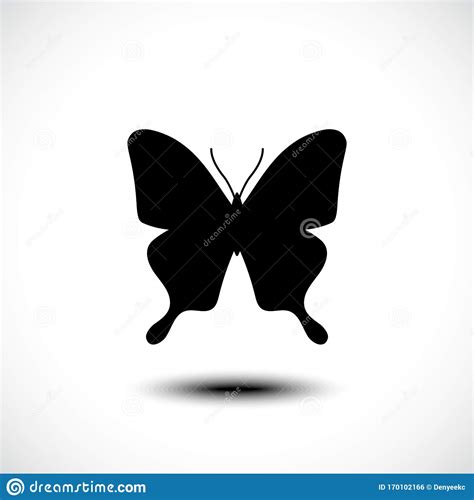 Icône De Silhouette De Papillons Illustration De Vecteur Illustration