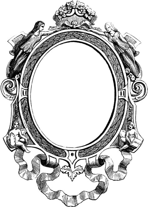 Vintage Ornate Frame Transparent Png Stickpng