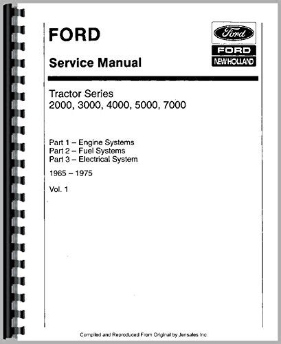 Ford 3300 Tractor Service Manual 6301147667915 Books Amazonca