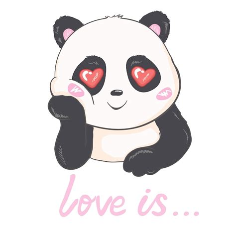 Premium Vector Cute Panda Vector Illustration