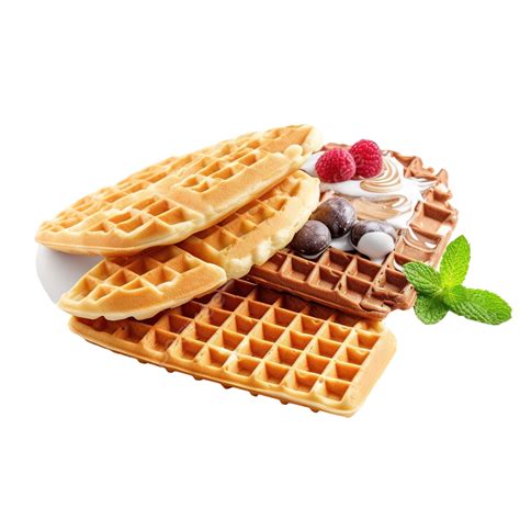 Various Sweet Tasty Waffles Waffle Wafer Png Png Transparent Image