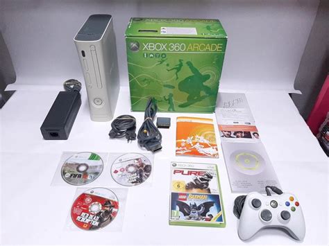 Xbox 360 Arcade Boxed Console With Games In Original Catawiki