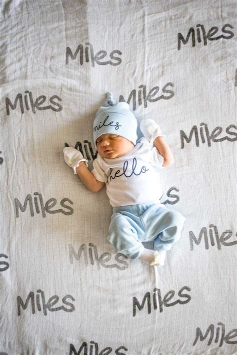 Baby Boy Coming Home Outfit Fall Winter Newborn Hello Etsy Baby