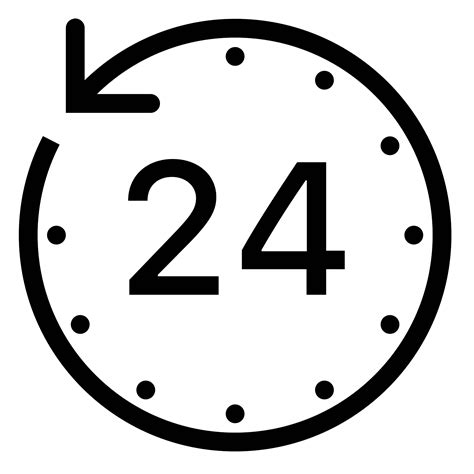 24 Hours Png Free Logo Image