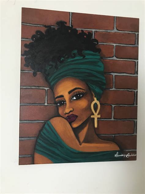 Black Art Black Paintings Black Woman Natural Hair Art