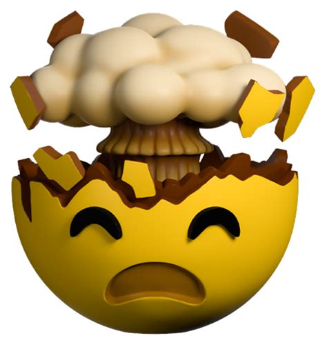 Better Look At The Mind Blown Emoji Youtooz : Youtooz png image