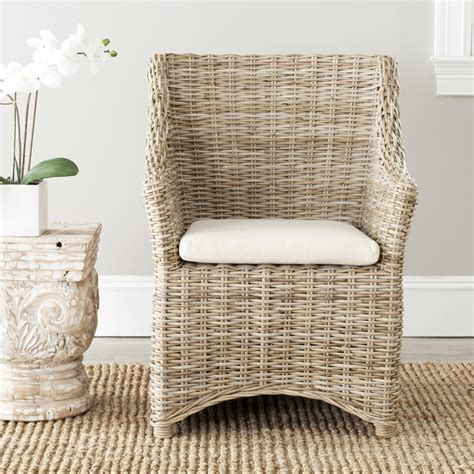 Shop birch lane for farmhouse & traditional indoor wicker chairs, in the comfort of your home. Safavieh St Thomas Indoor Wicker Washed-out Brown Wing ...