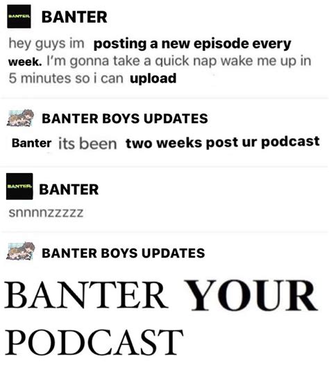 Banter Boys Updates On Twitter