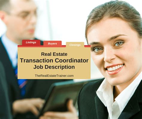 Full list of legal administrative assistant duties, responsibilities and skill requirements for this job. Real Estate Transaction Coordinator Job Description