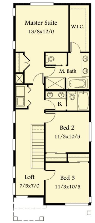 Narrow Lot Modern House Plan 85099ms Architectural