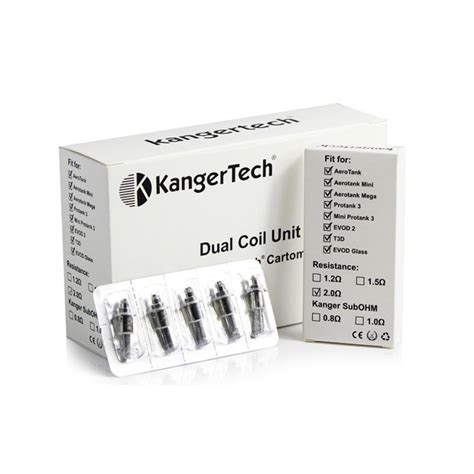 Kangertech Dual Coils 5 Pack