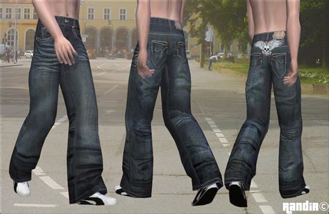 Mod The Sims Eternal Jean Baggy Pants For Sim Guys 2 Variations