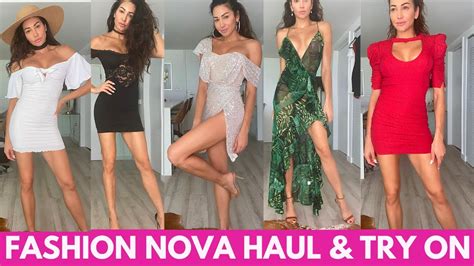 Fashion Nova Haul And Try On Summer Dresses 2020 Youtube