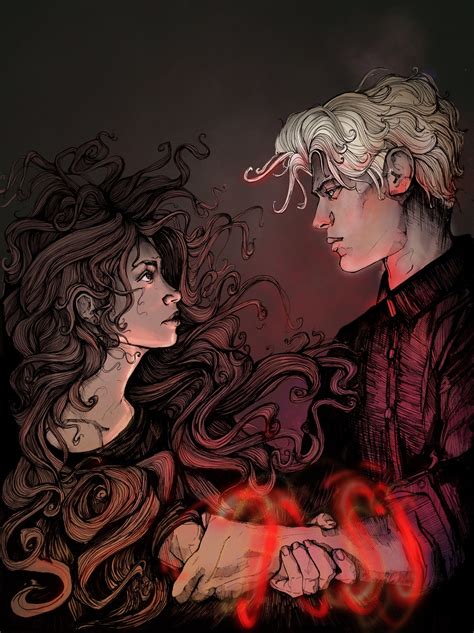 Draco Malfoy And Hermione Granger Dramione Fan Art Etsy Dramione
