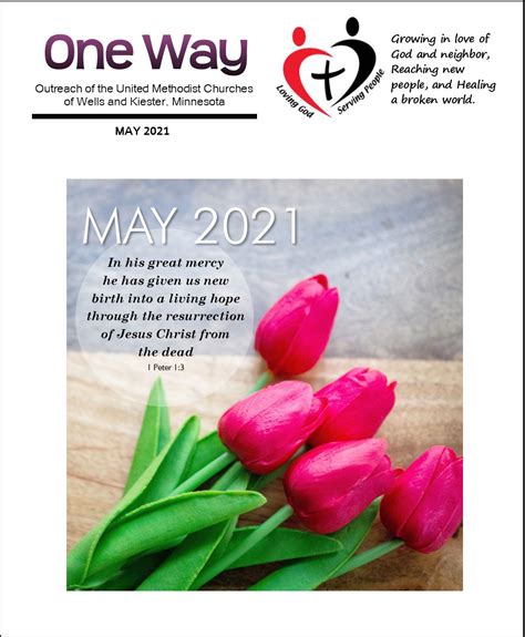 Open Doors United Methodist Church May 2021 Oneway Newsletter