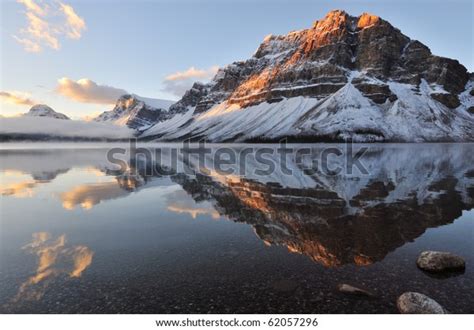 Bow Lake Sunrise Banff National Park Stock Photo 62057296 Shutterstock