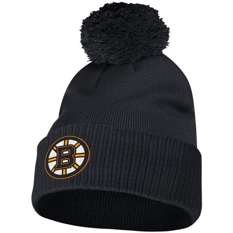 Заказать Шапки Mens Adidas Black Boston Bruins Primary Logo Cuffed