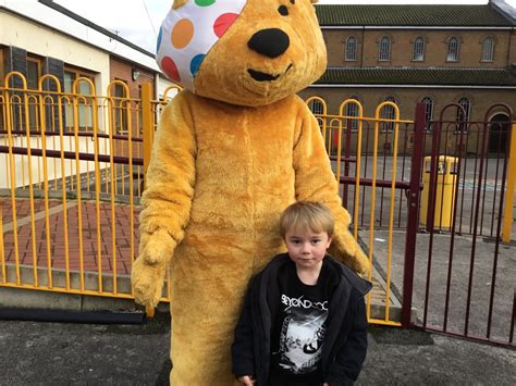 Pudsey Bear Visiting Nursery St Bridgets Catholic Primary School