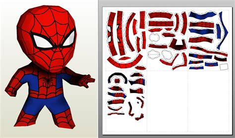 Spiderman Cm Version Lp In Papercraft Printable Paper