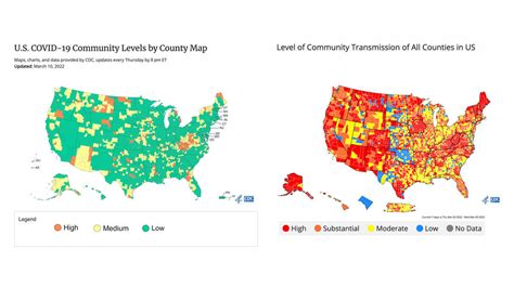 Whats The Covid Risk In Your Area Cdc Maps Leave Some People Confused