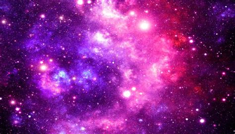 Purple Hot Pink Galaxy Nebula Pillow Sham By