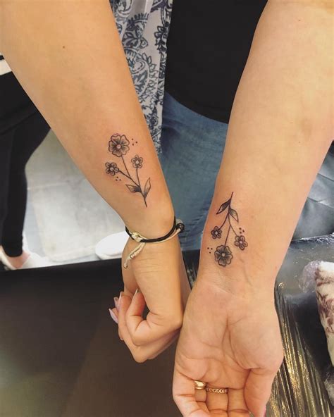 Blooming Flowers Tattoos For Daughters Flower Wrist Tattoos Tiny