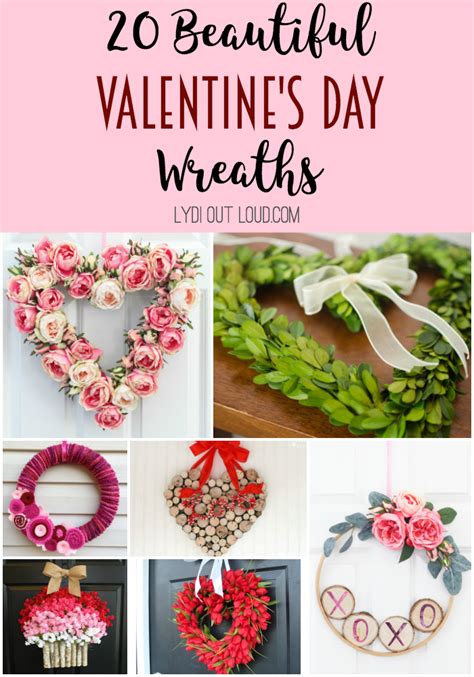 20 Sweet Valentines Day Wreaths Lydi Out Loud